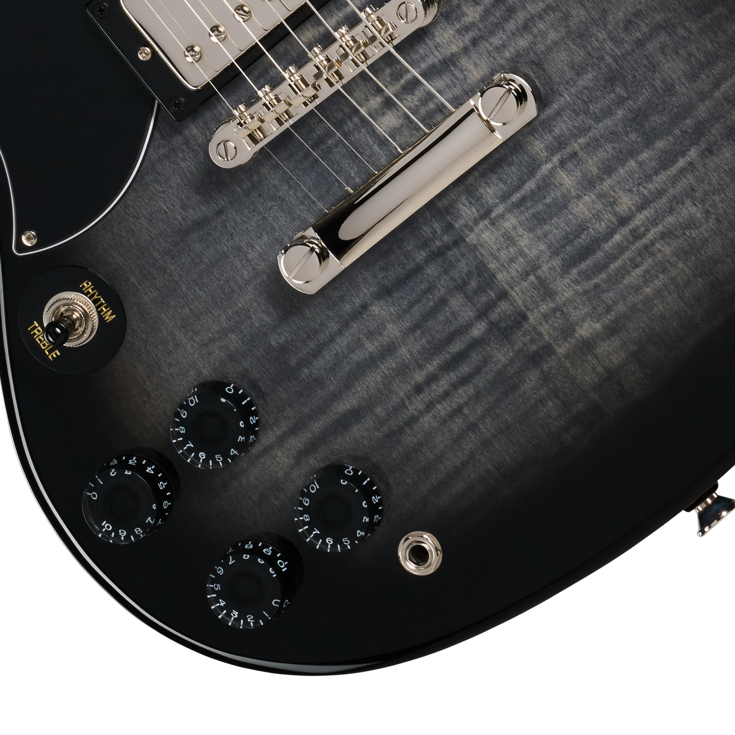 Epiphone SG Tribute Plus, Left-Handed, Ebony Burst Electric Guitar Epiphone