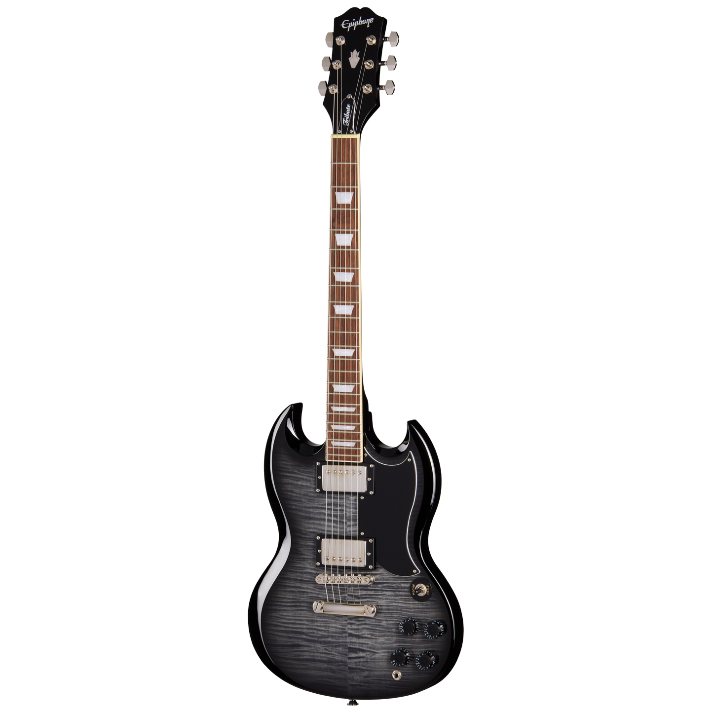 Epiphone SG Tribute Plus, Ebony Burst Electric Guitar Epiphone