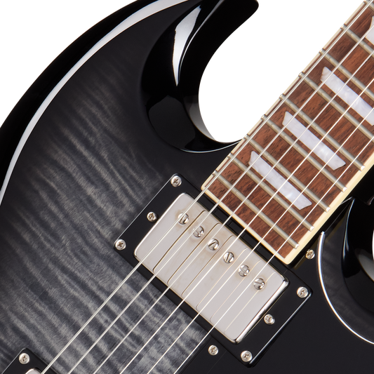 Epiphone SG Tribute Plus, Ebony Burst Electric Guitar Epiphone