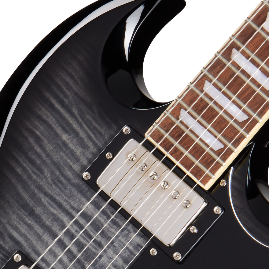 Epiphone SG Tribute Plus, Ebony Burst Electric Guitar Epiphone