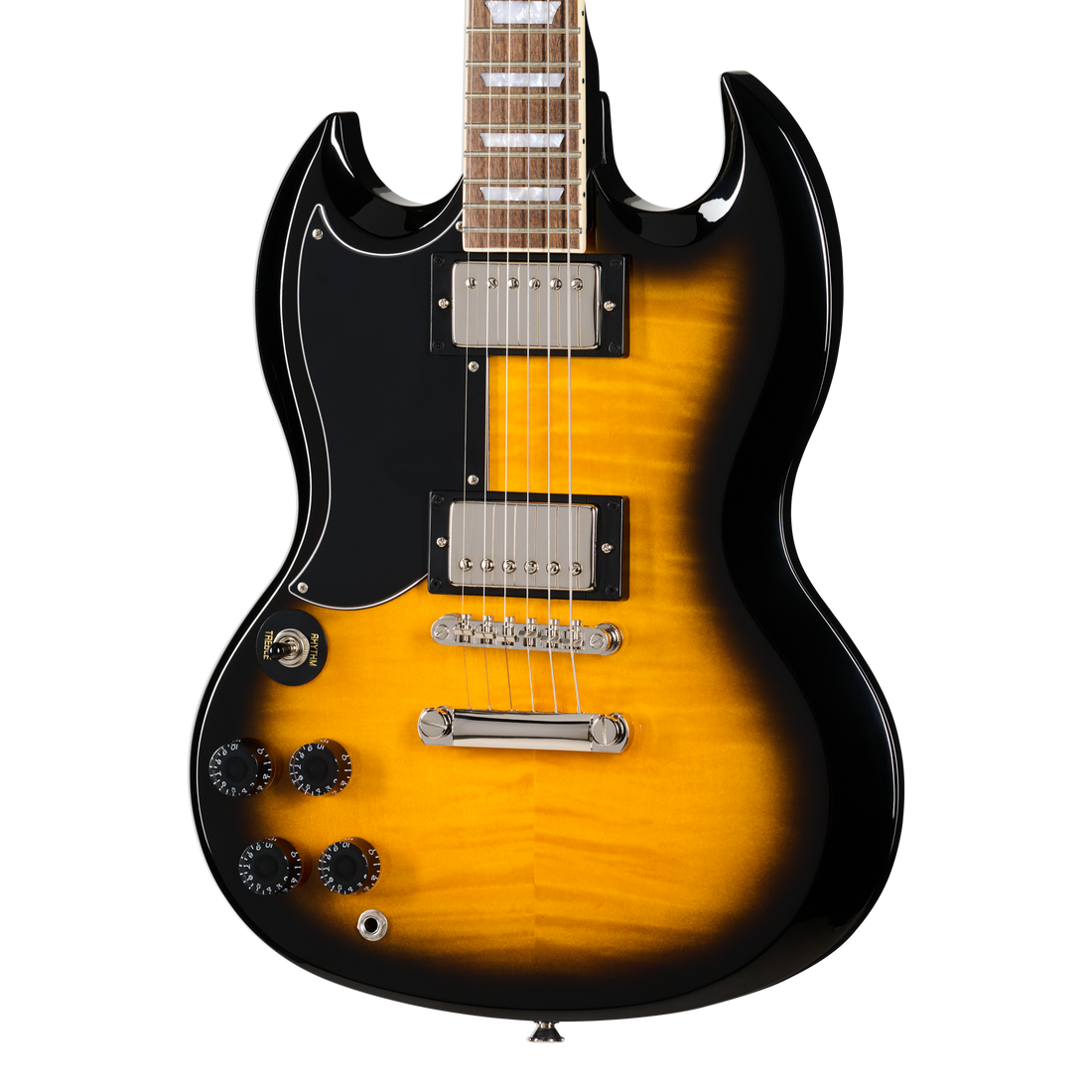 Epiphone SG Tribute Plus, Left-Handed, Vintage Sunburst Electric Guitar Epiphone
