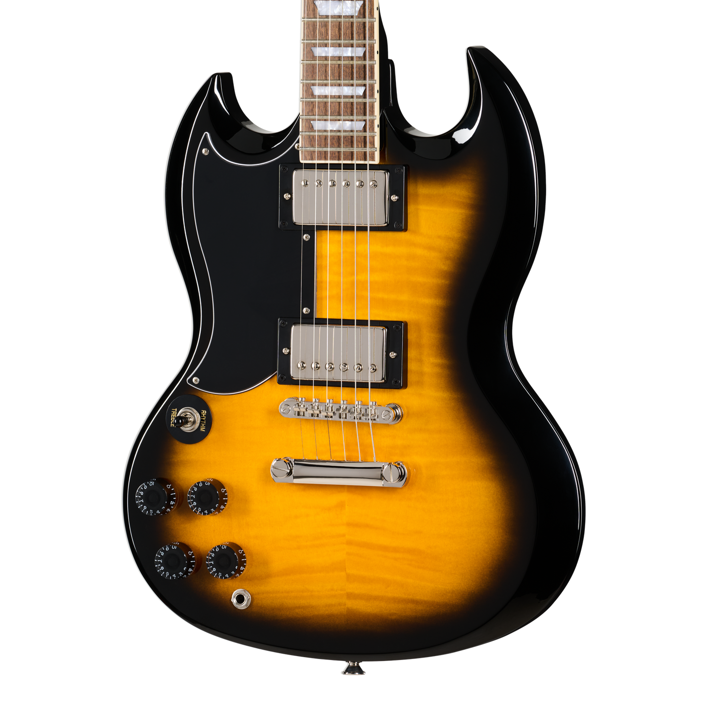Epiphone SG Tribute Plus, Left-Handed, Vintage Sunburst Electric Guitar Epiphone