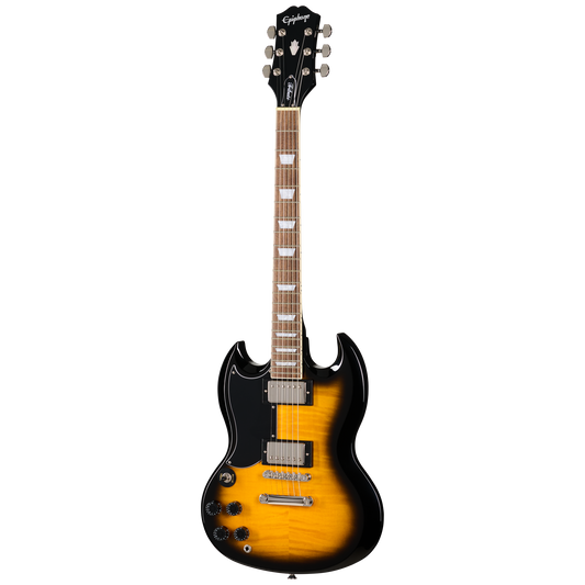 Epiphone SG Tribute Plus, Left-Handed, Vintage Sunburst Electric Guitar Epiphone