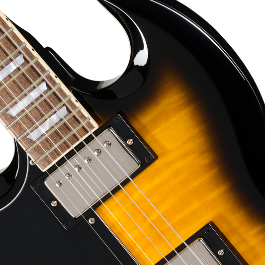 Epiphone SG Tribute Plus, Left-Handed, Vintage Sunburst Electric Guitar Epiphone