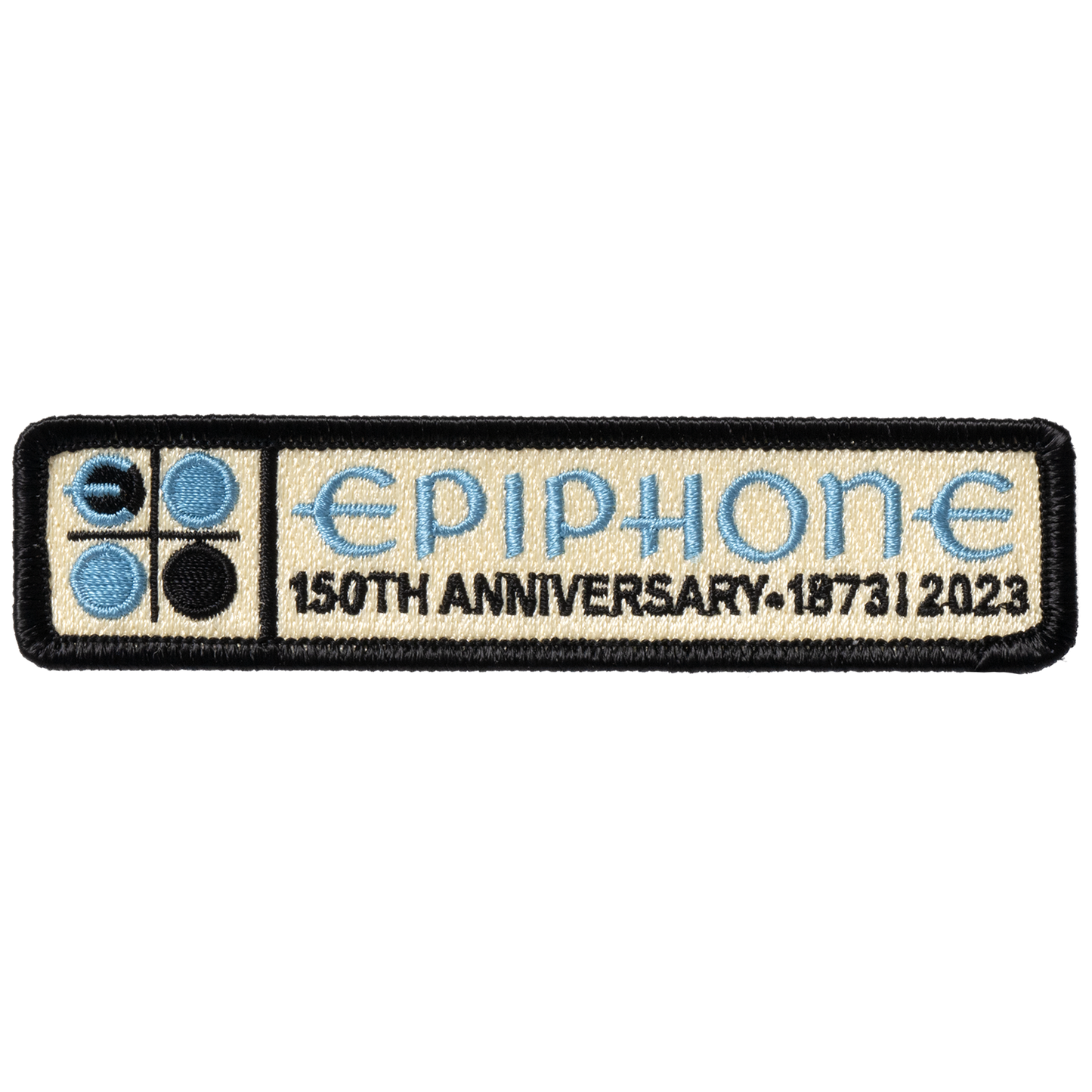 Epiphone 150th Anniversary Embroidered Patch, Rectangle, Exclusive Patch Epiphone