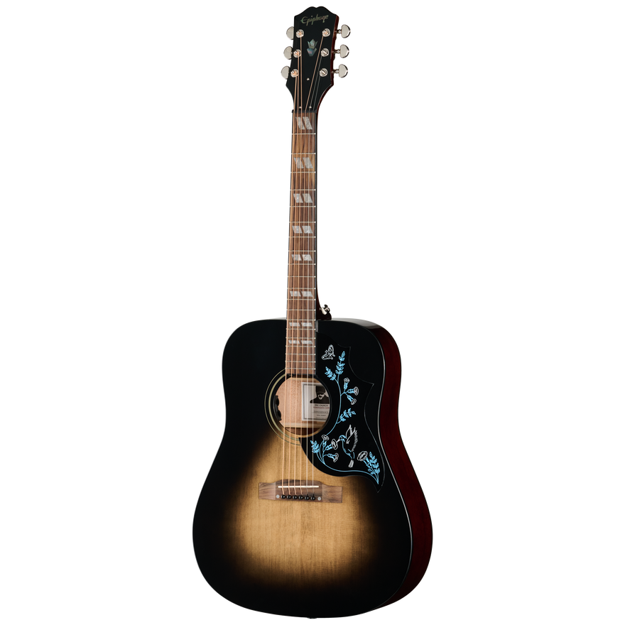 Epiphone Eric Church Hummingbird Dark, Cobra Burst Acoustic Guitar Epiphone