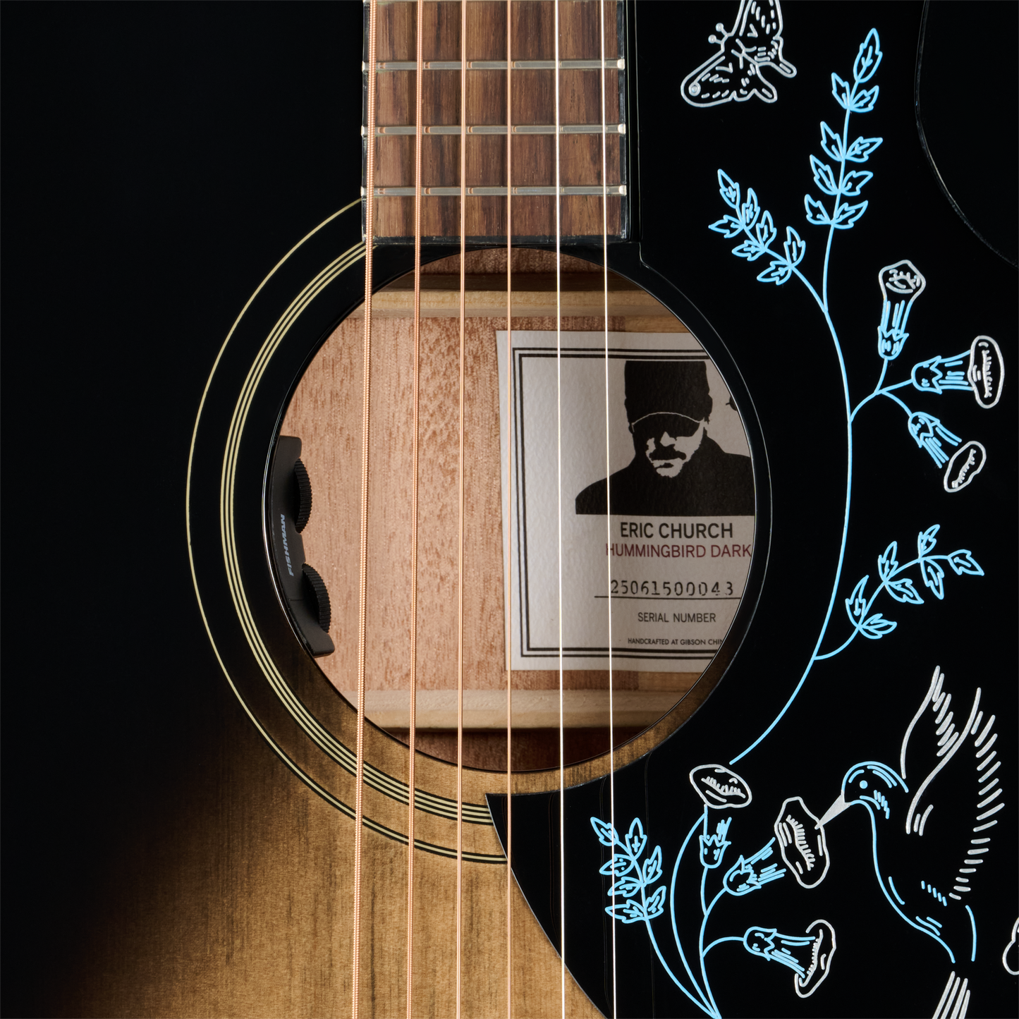 Epiphone Eric Church Hummingbird Dark: la signature incontra il whiskey Tonewood Epiphone Eric Church Hummingbird Dark: la signature incontra il whiskey Tonewood
