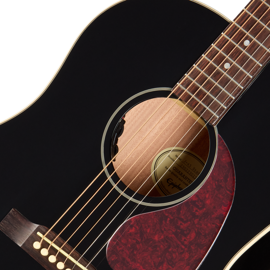 Epiphone J-45 Studio, Ebony, Exclusive Acoustic Guitar Epiphone