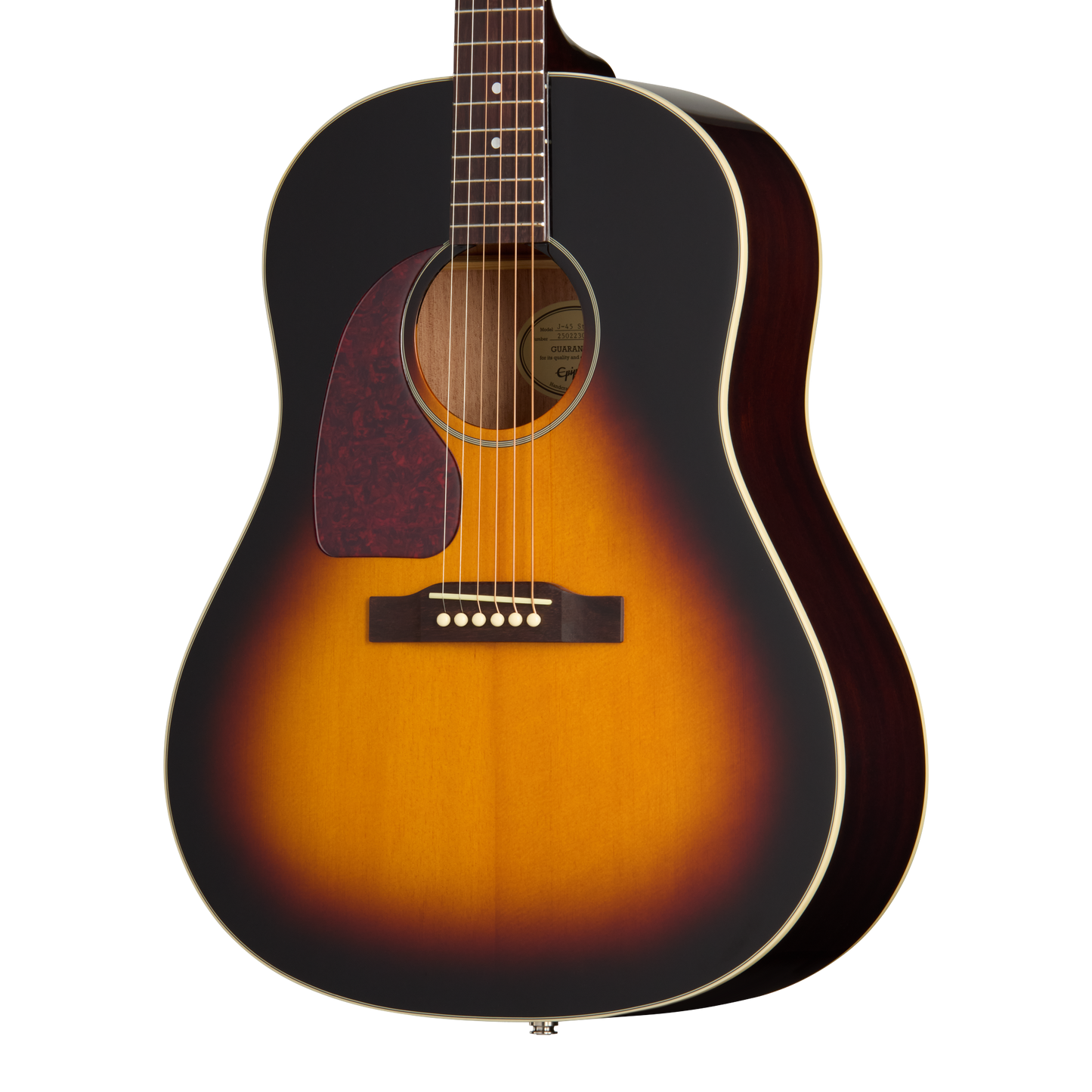 Epiphone J-45 Studio, Left-Handed, Vintage Sunburst Acoustic Guitar Epiphone
