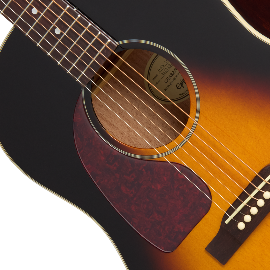 Epiphone J-45 Studio, Left-Handed, Vintage Sunburst Acoustic Guitar Epiphone