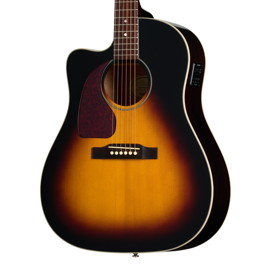 Epiphone J-45 Studio EC, Left-Handed, Vintage Sunburst Acoustic Guitar Epiphone