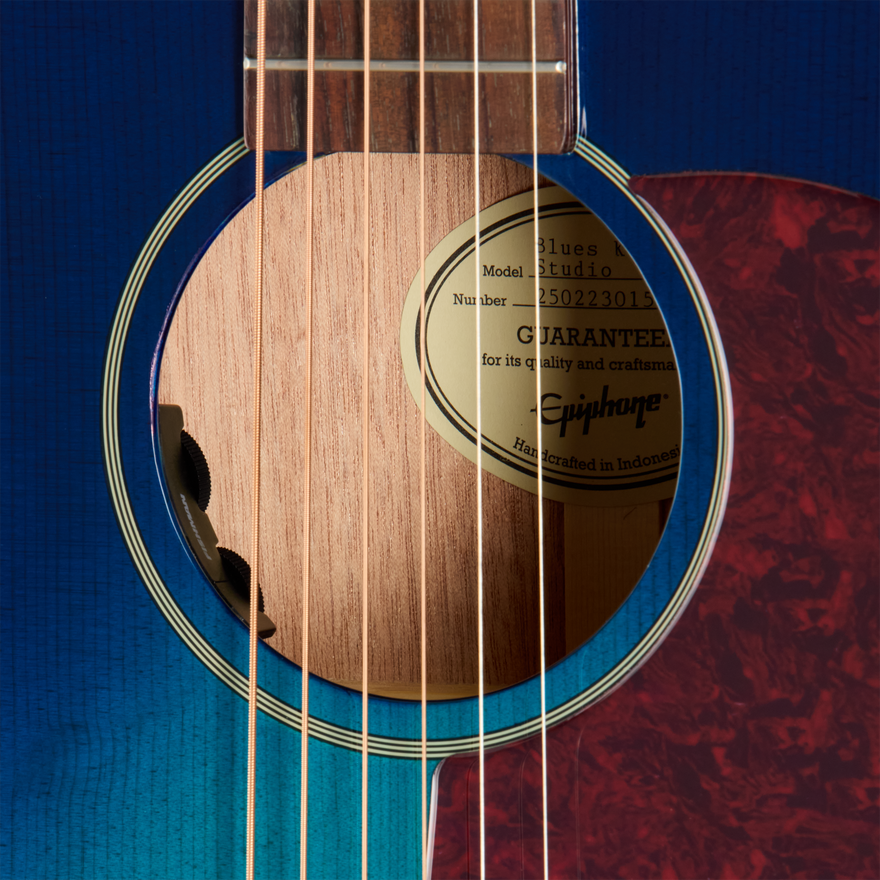 Epiphone Blues King Studio, Blueberry Burst, Exclusive Acoustic Guitar Epiphone