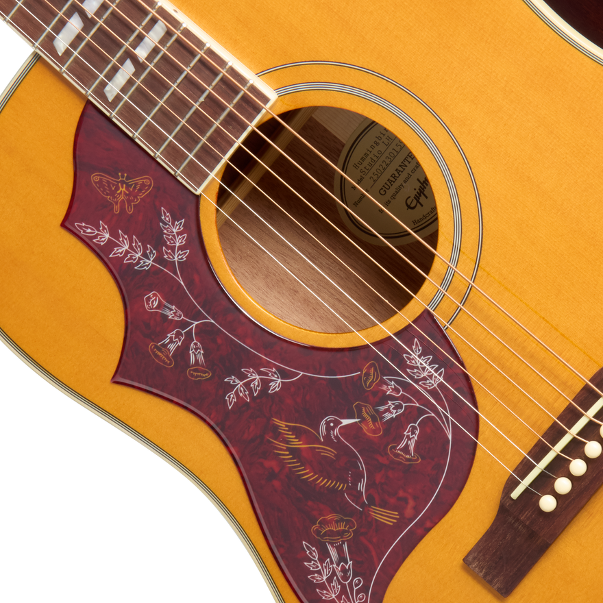 Epiphone Hummingbird Studio, Left-Handed, Antique Natural Acoustic Guitar Epiphone