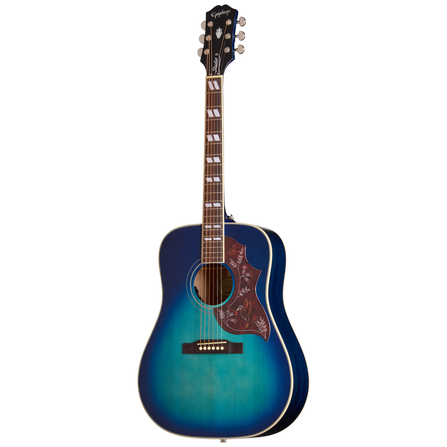 Epiphone Hummingbird Studio, Blueberry Burst, Exclusive Acoustic Guitar Epiphone