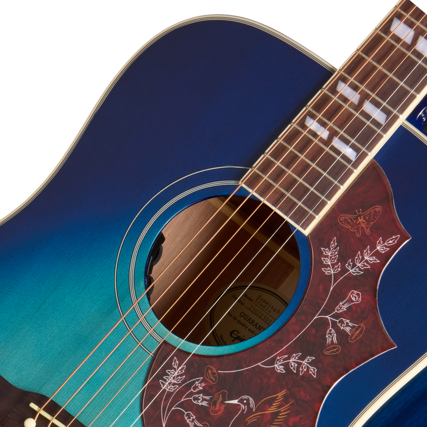 Epiphone Hummingbird Studio, Blueberry Burst, Exclusive Acoustic Guitar Epiphone