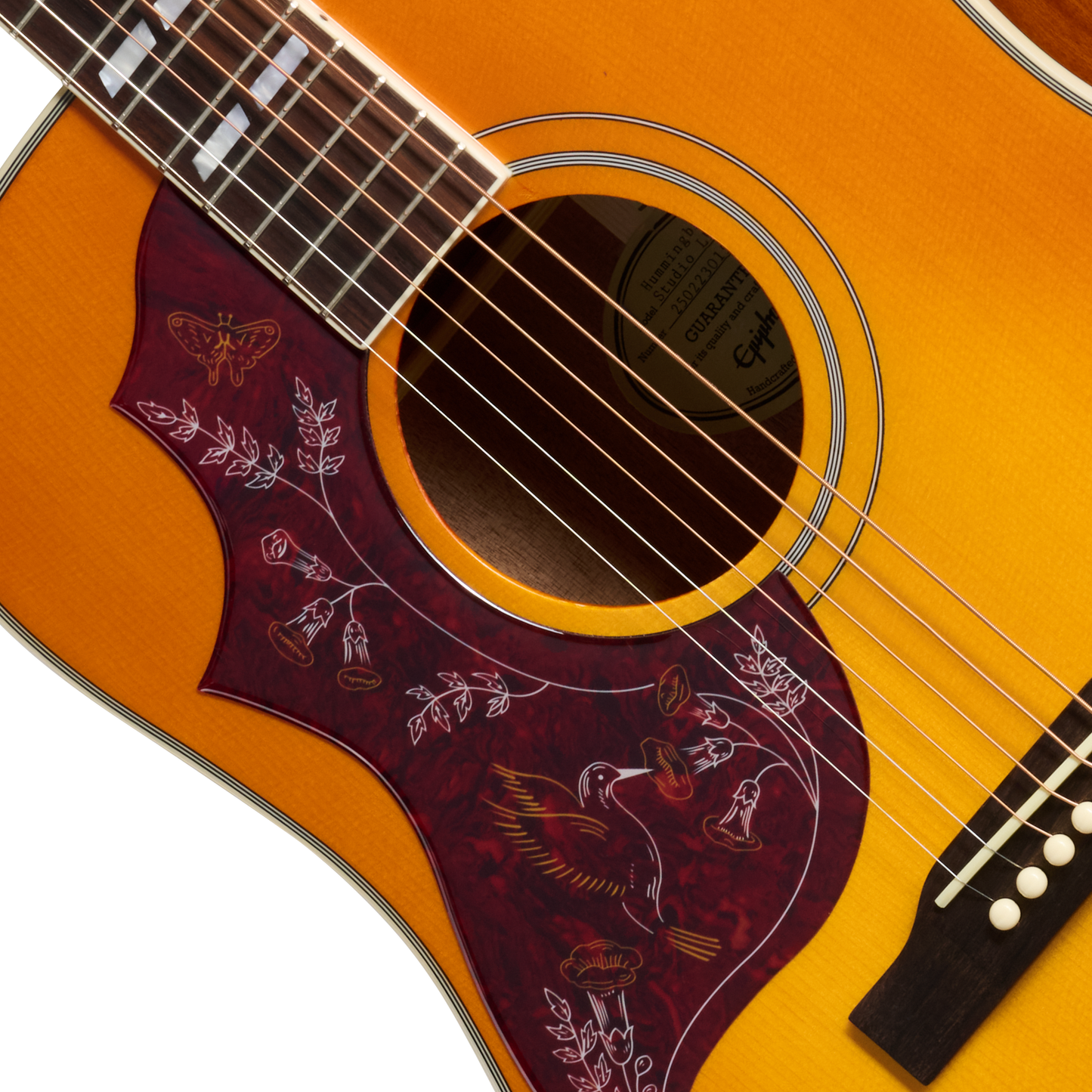 Epiphone Hummingbird Studio, Left-Handed, Heritage Cherry Sunburst Acoustic Guitar Epiphone