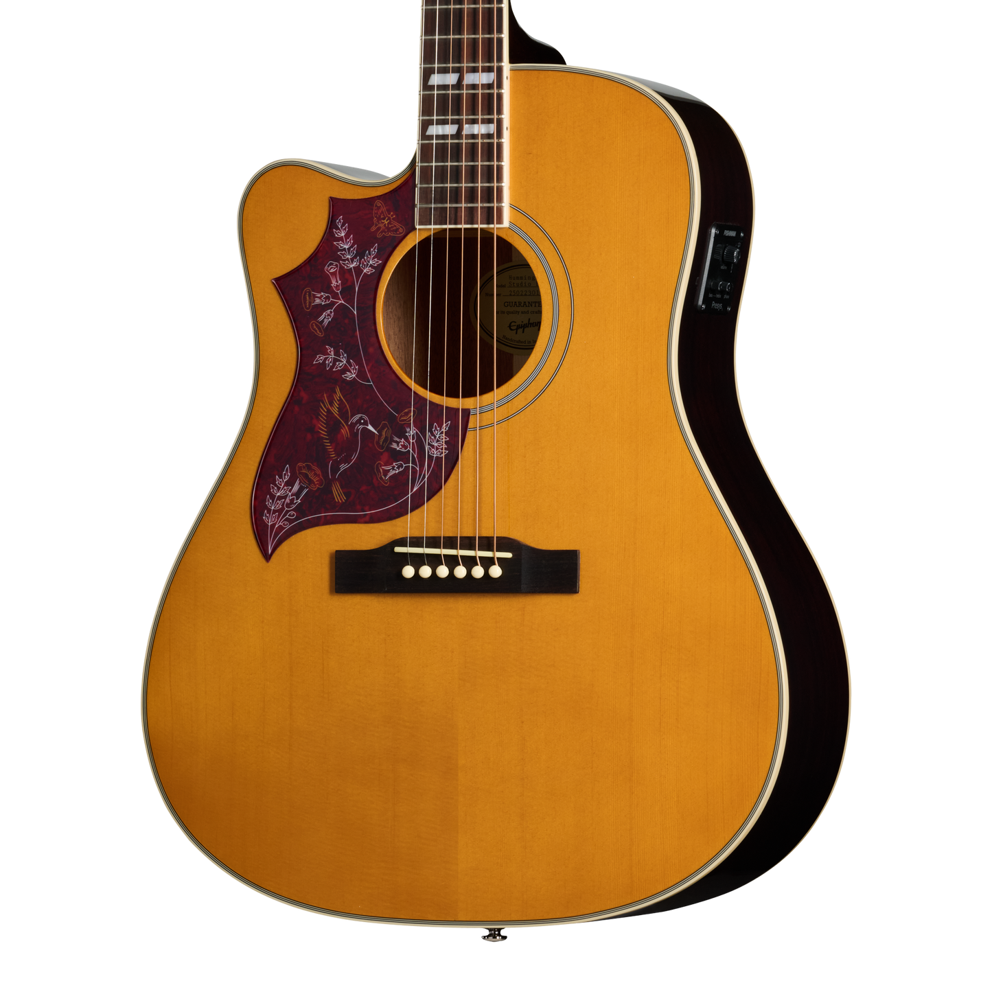 Epiphone Hummingbird Studio EC, Left-Handed, Natural Acoustic Guitar Epiphone