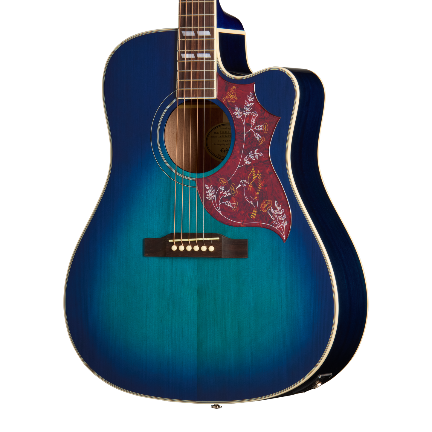 Epiphone Hummingbird Studio EC, Blueberry Burst, Exclusive Acoustic Guitar Epiphone