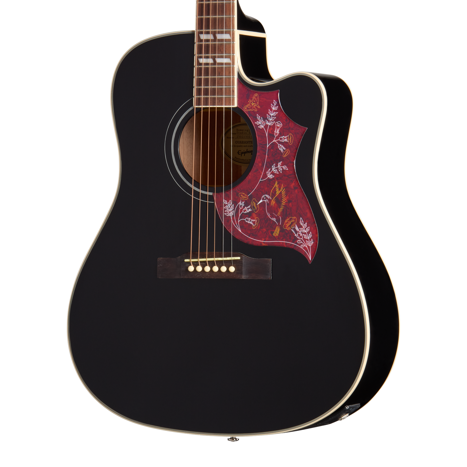 Epiphone Hummingbird Studio EC, Ebony, Exclusive Acoustic Guitar Epiphone