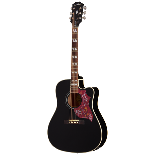 Epiphone Hummingbird Studio EC, Ebony, Exclusive Acoustic Guitar Epiphone