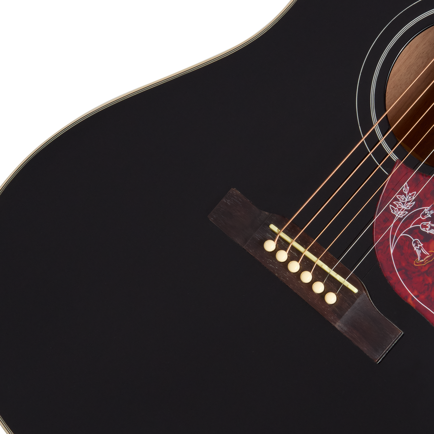 Epiphone Hummingbird Studio EC, Ebony, Exclusive Acoustic Guitar Epiphone