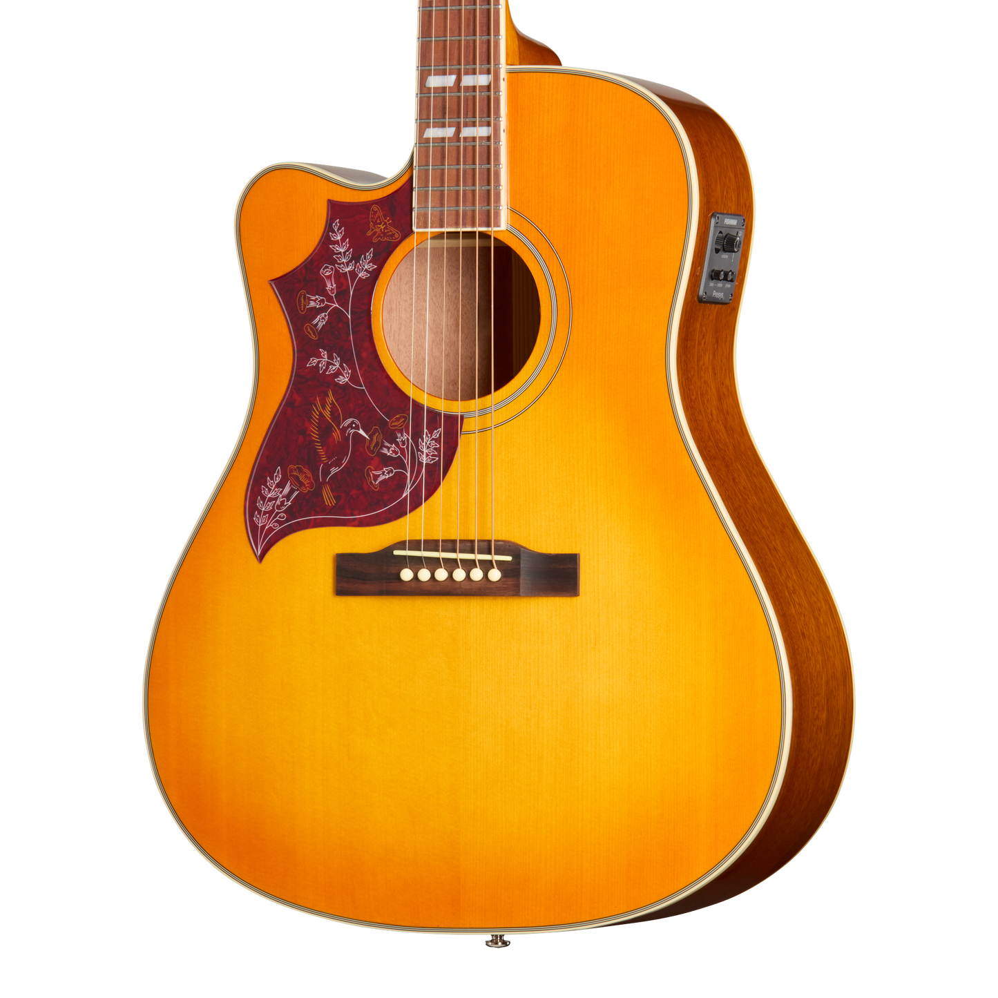 Epiphone Hummingbird Studio EC, Left-Handed, Heritage Cherry Sunburst Acoustic Guitar Epiphone
