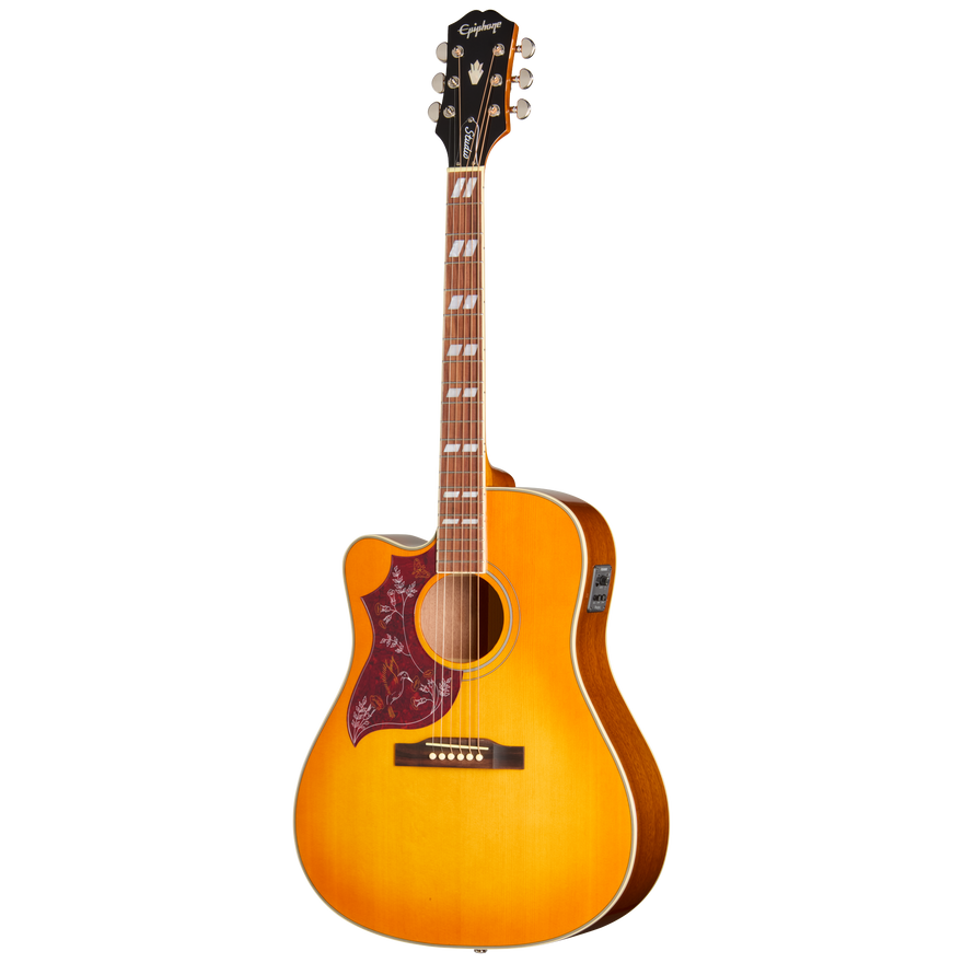 Epiphone Hummingbird Studio EC, Left-Handed, Heritage Cherry Sunburst Acoustic Guitar Epiphone
