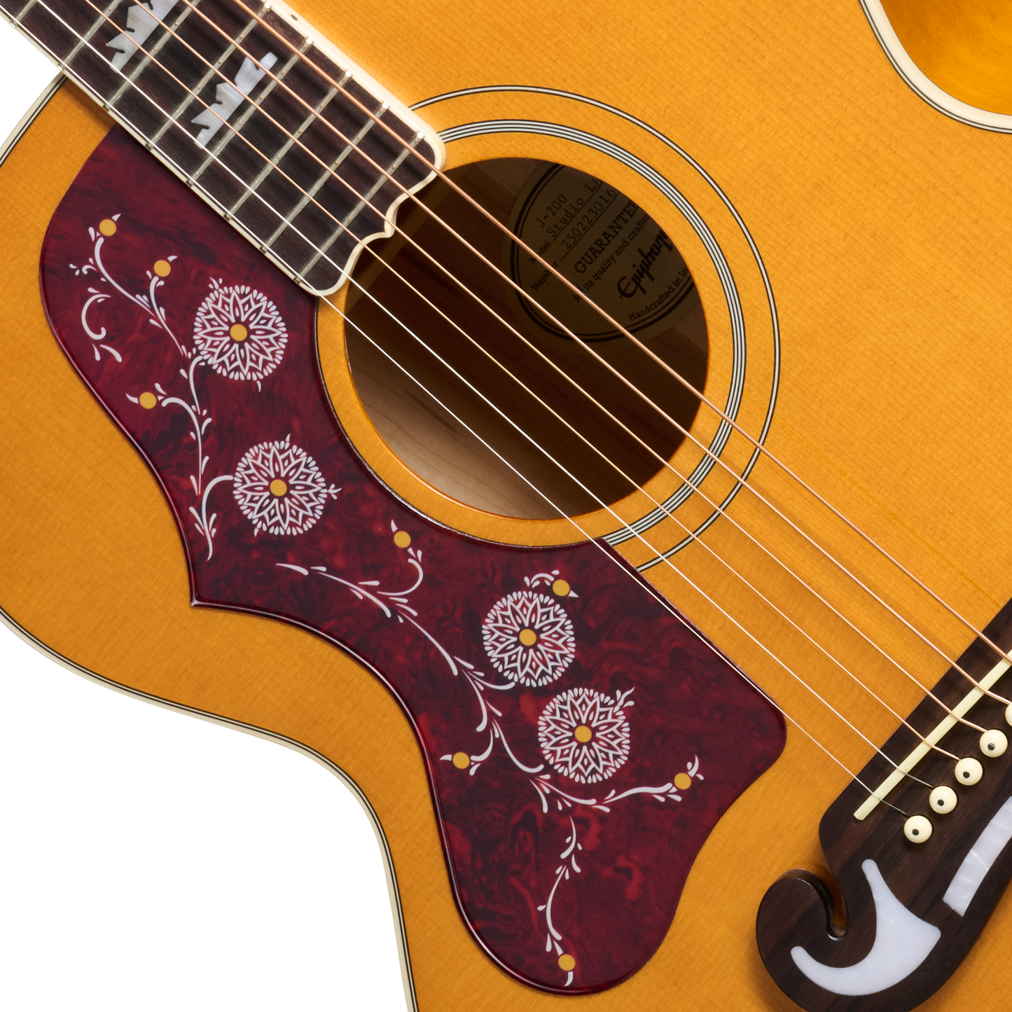 Epiphone J-200 Studio, Left-Handed, Natural Acoustic Guitar Epiphone