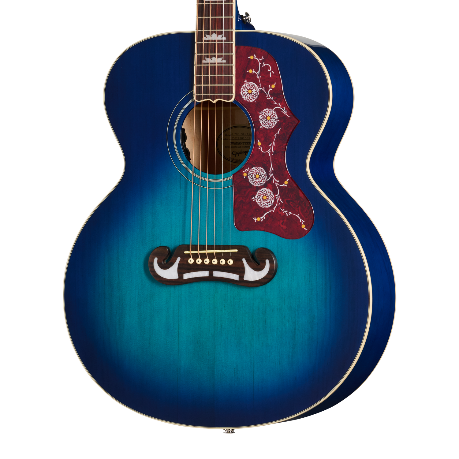 Epiphone J-200 Studio, Blueberry Burst, Exclusive Acoustic Guitar Epiphone