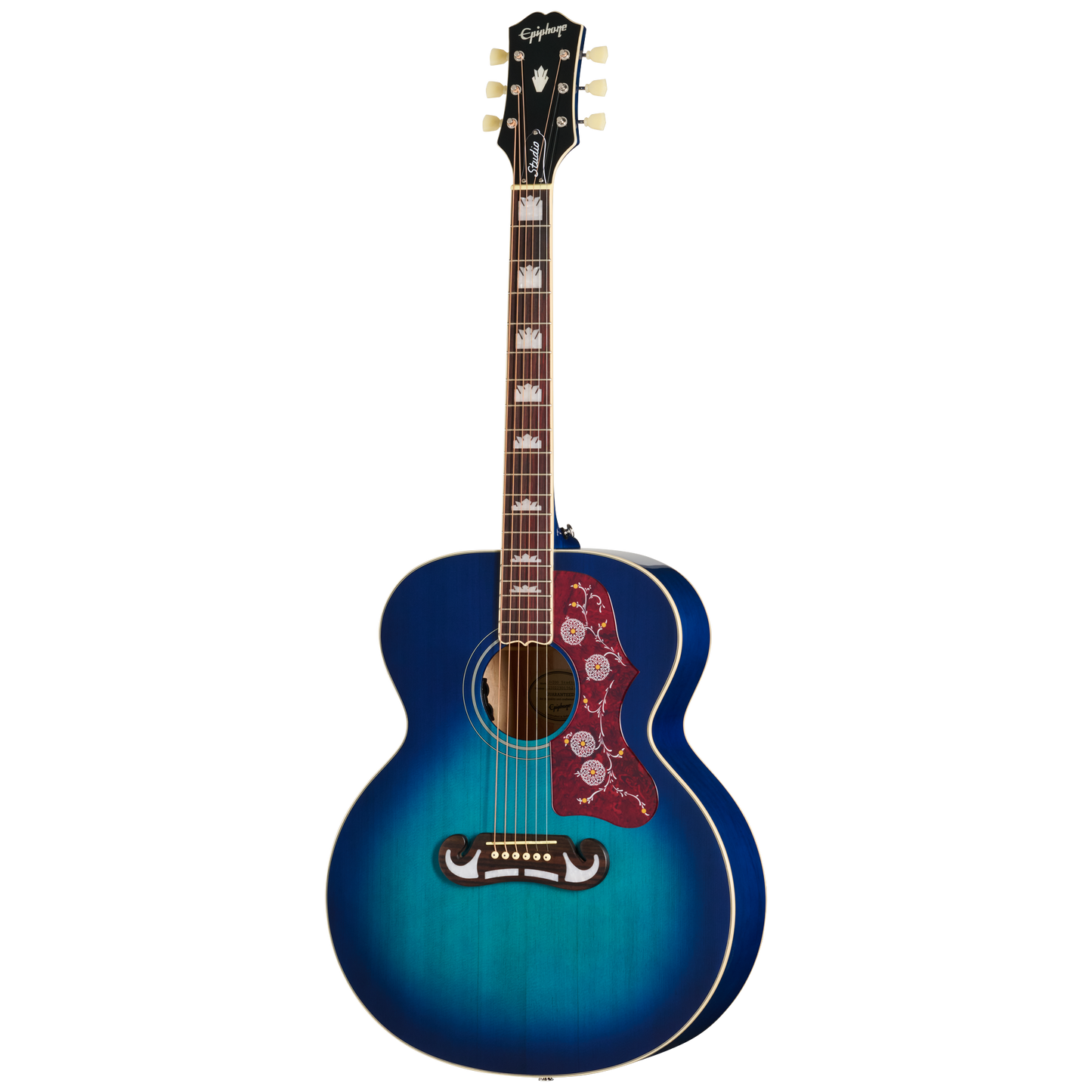 Epiphone J-200 Studio, Blueberry Burst, Exclusive Acoustic Guitar Epiphone