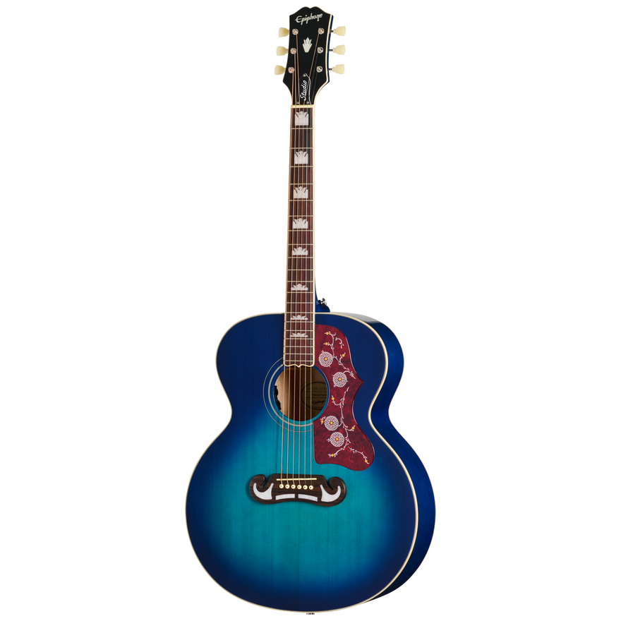 Epiphone J-200 Studio, Blueberry Burst, Exclusive Acoustic Guitar Epiphone