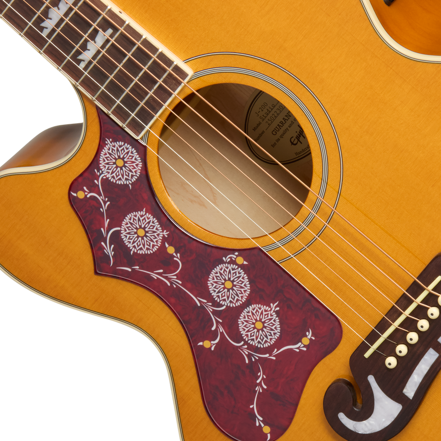 Epiphone J-200 Studio EC, Left-Handed, Natural Acoustic Guitar Epiphone