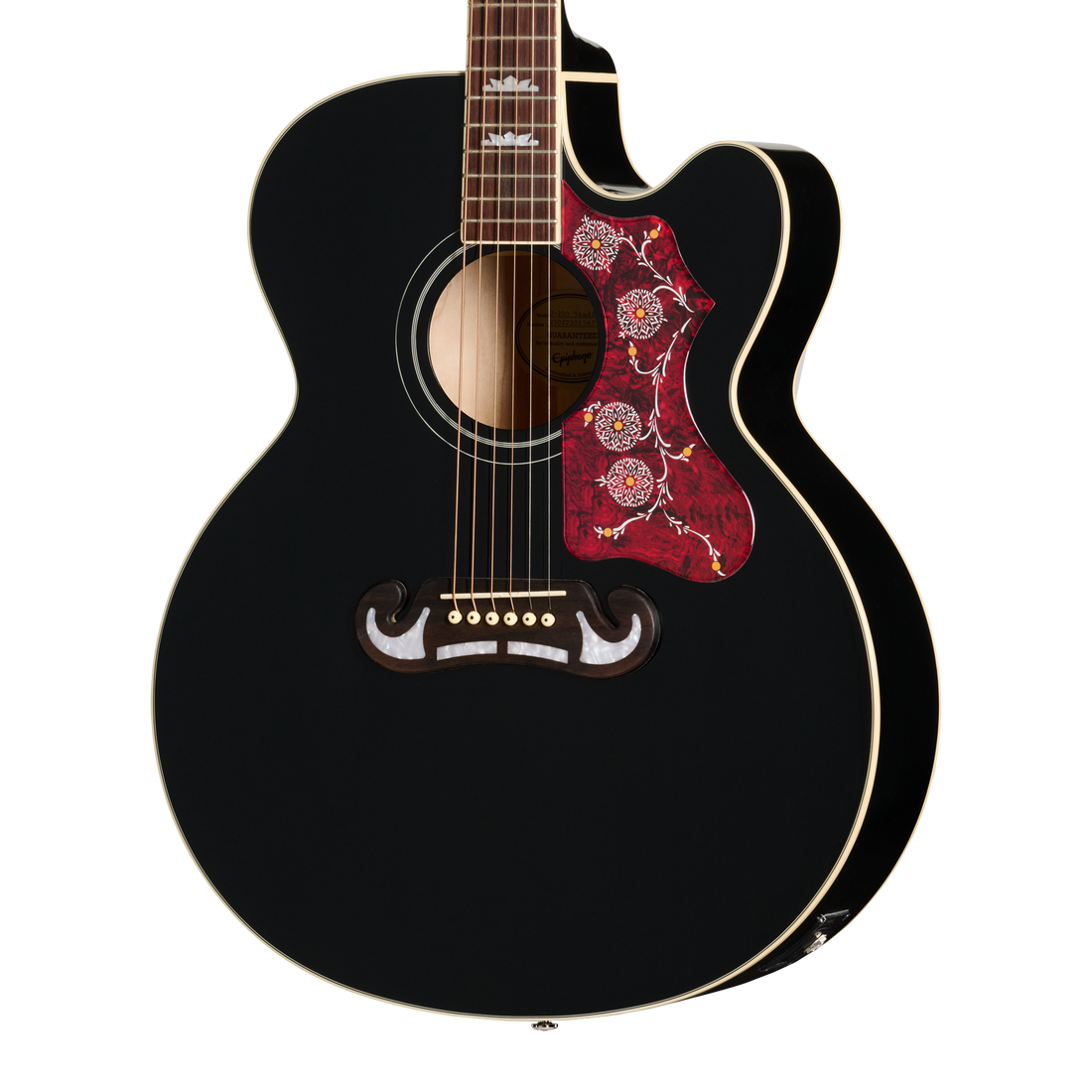Epiphone J-200 Studio EC, Ebony, Exclusive Acoustic Guitar Epiphone