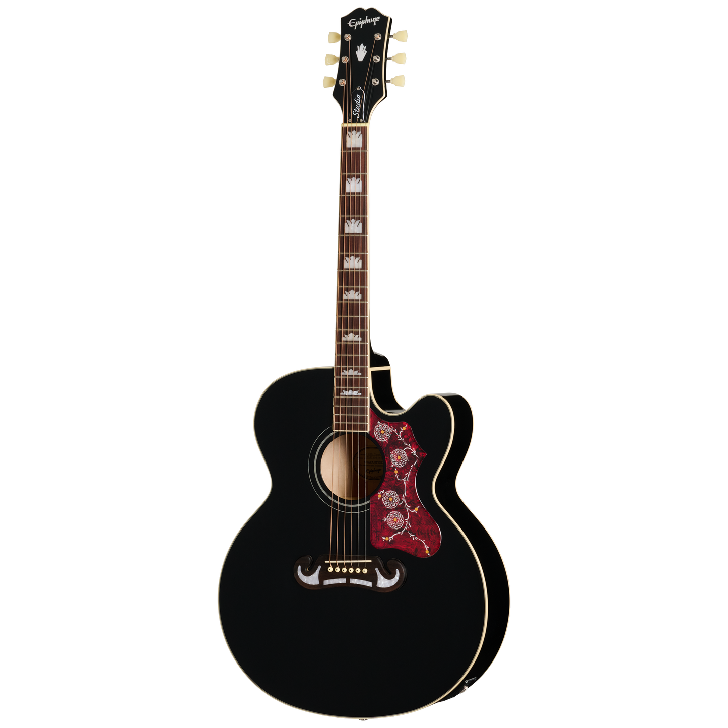 Epiphone J-200 Studio EC, Ebony, Exclusive Acoustic Guitar Epiphone