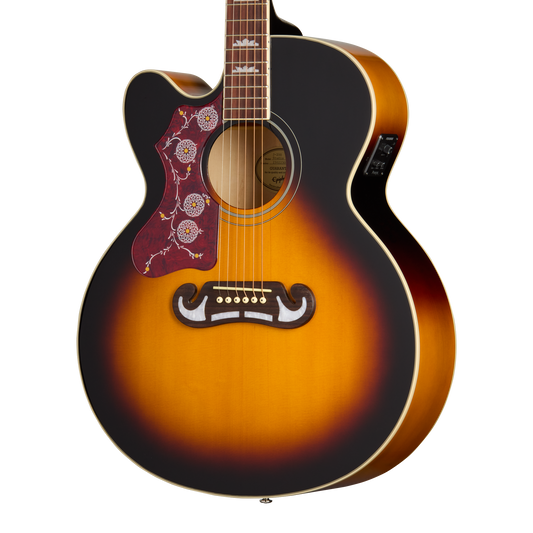 Epiphone J-200 Studio EC, Left-Handed, Vintage Sunburst Acoustic Guitar Epiphone