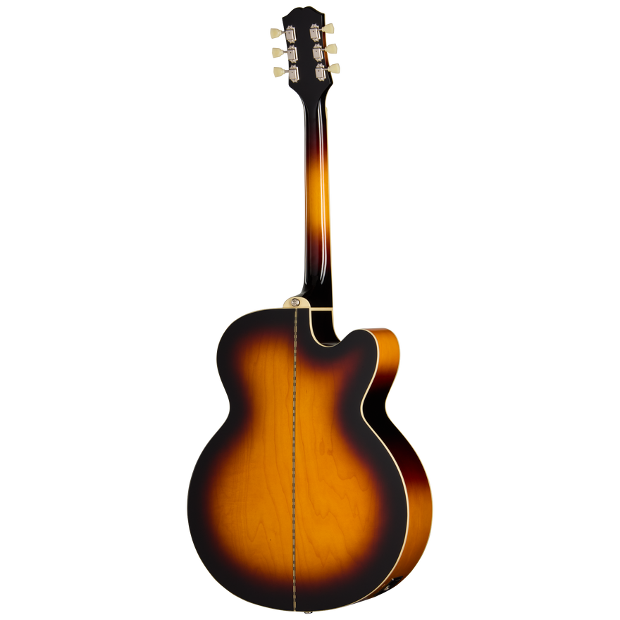Epiphone J-200 Studio EC, Left-Handed, Vintage Sunburst Acoustic Guitar Epiphone