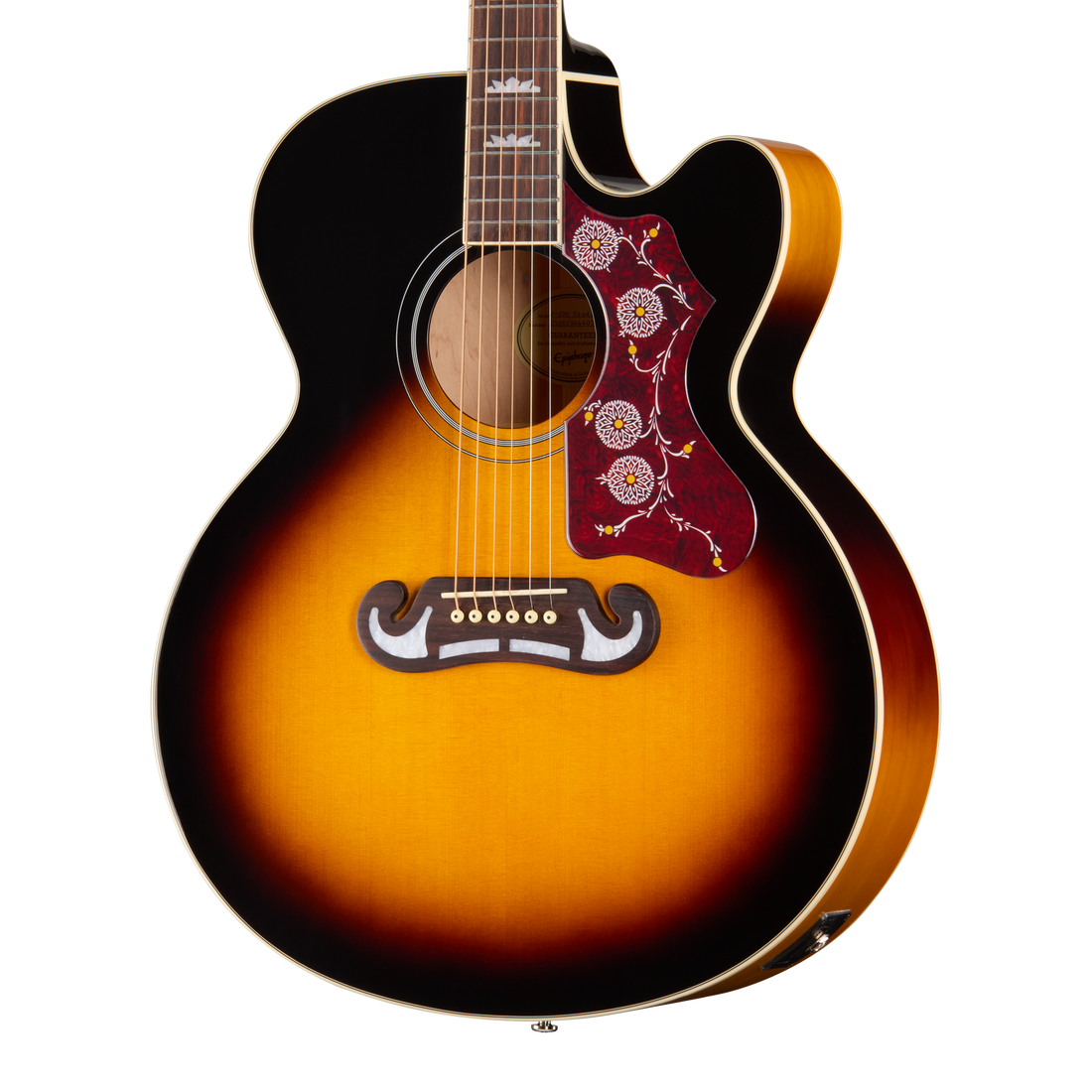 Epiphone J-200 Studio EC, Vintage Sunburst Acoustic Guitar Epiphone