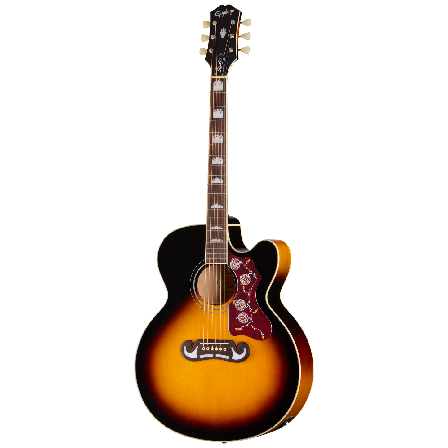 Epiphone J-200 Studio EC, Vintage Sunburst Acoustic Guitar Epiphone