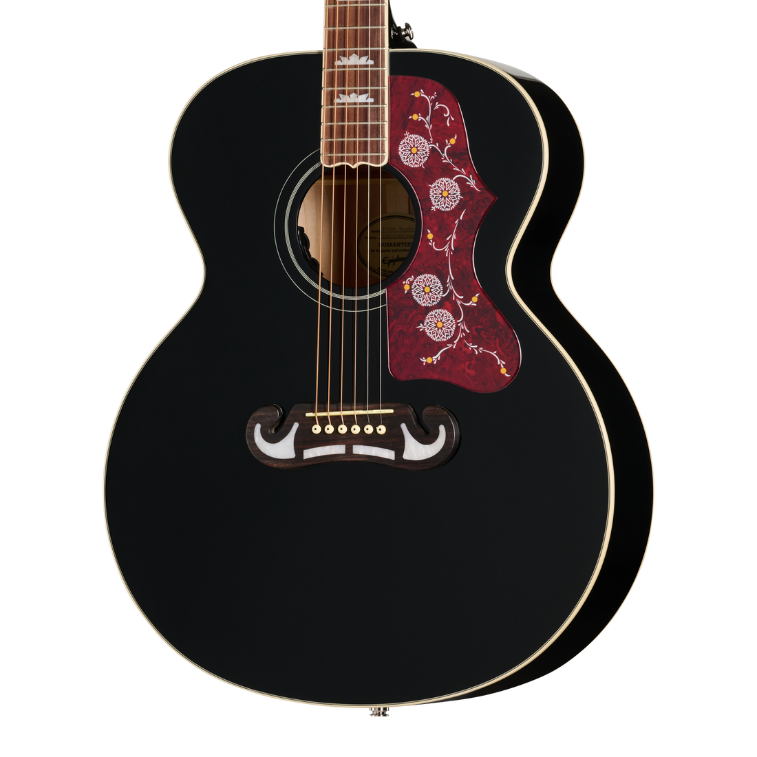 Epiphone J-200 Studio, Ebony, Exclusive Acoustic Guitar Epiphone