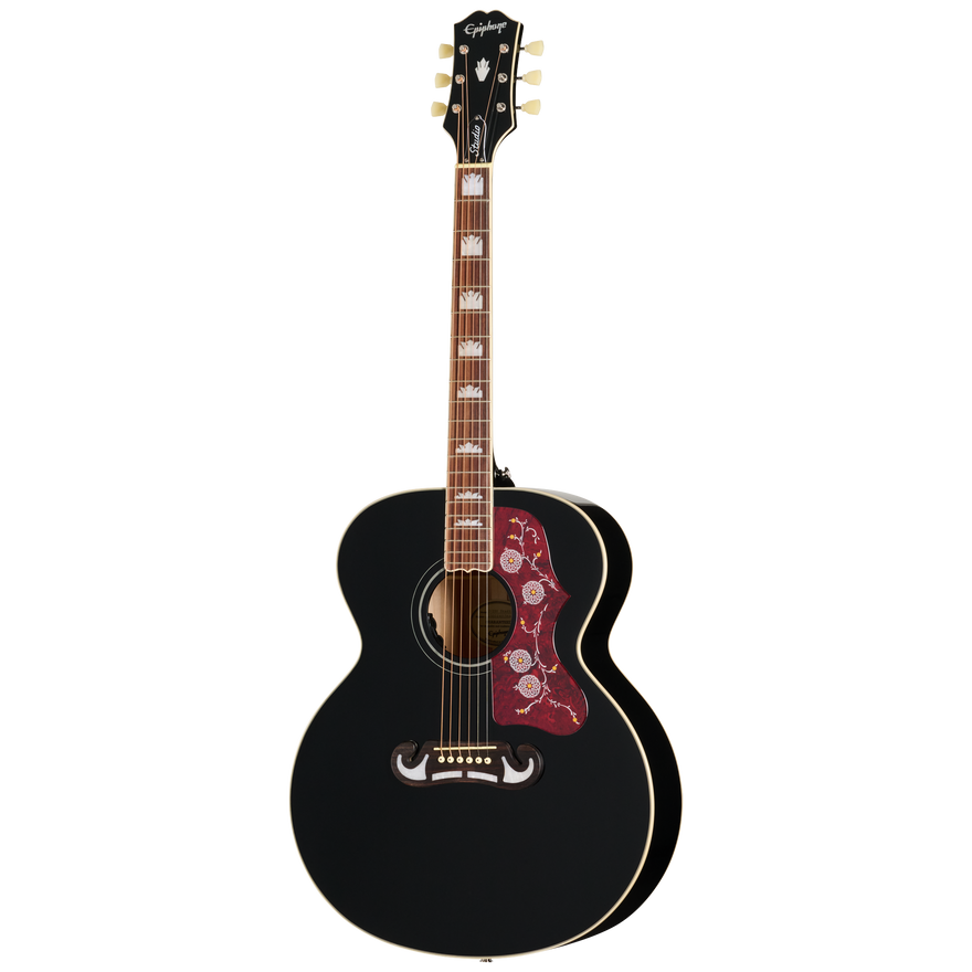 Epiphone J-200 Studio, Ebony, Exclusive Acoustic Guitar Epiphone