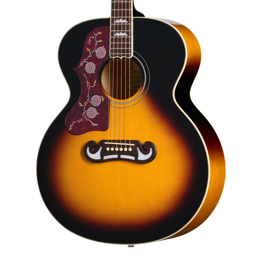 Epiphone J-200 Studio, Left-Handed, Vintage Sunburst Acoustic Guitar Epiphone