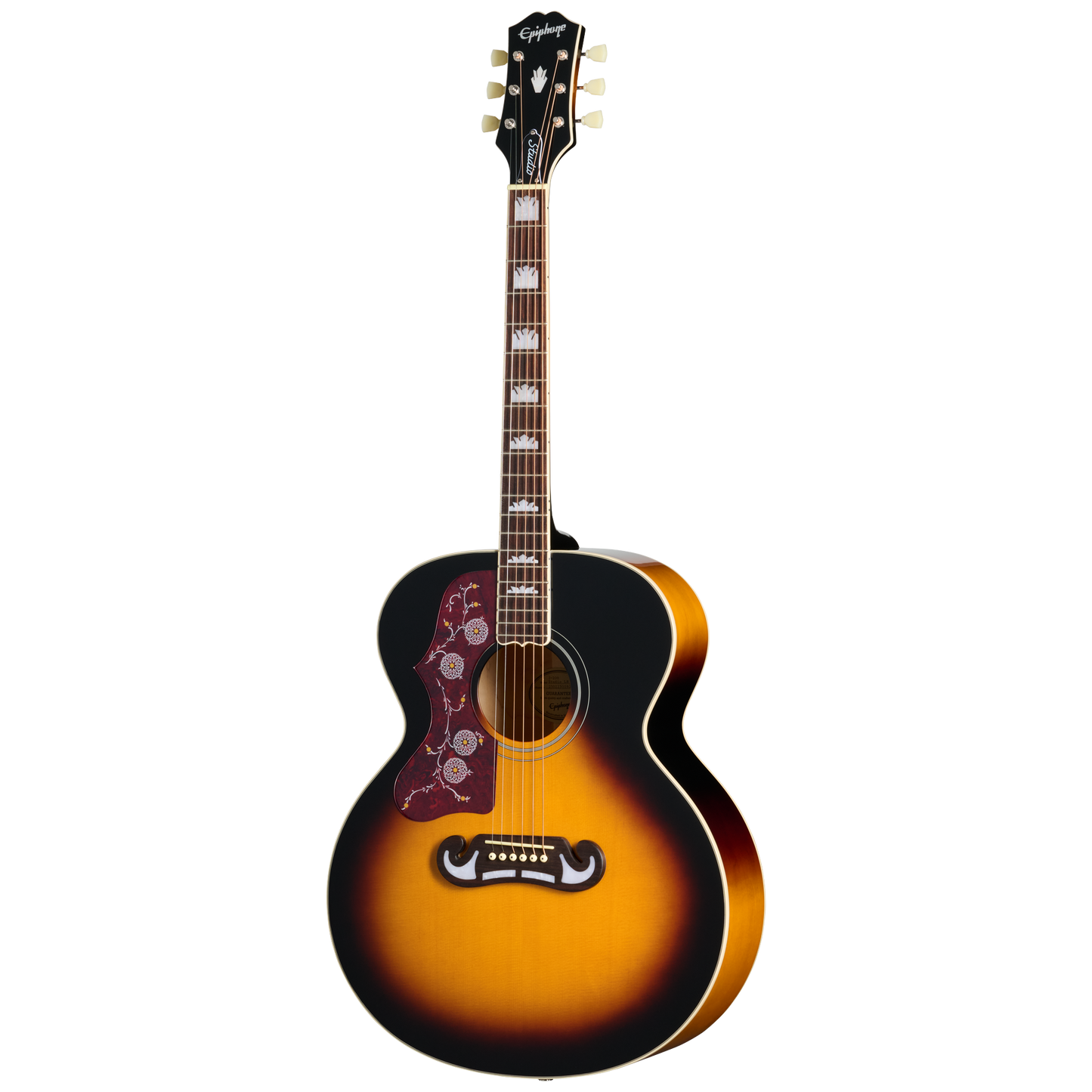 Epiphone J-200 Studio, Left-Handed, Vintage Sunburst Acoustic Guitar Epiphone