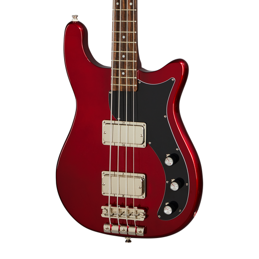 Epiphone Embassy Bass, Sparkling Burgundy Electric Bass Epiphone