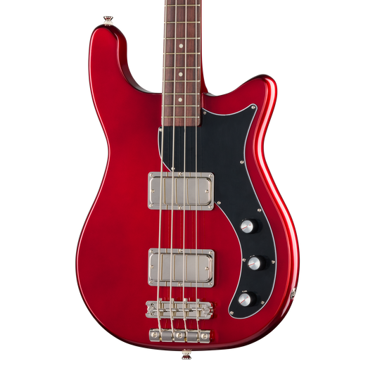 Epiphone Embassy Bass with Rosewood Fretboard, Sparkling Burgundy Electric Bass Epiphone