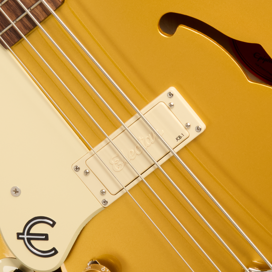 Epiphone Jack Casady Bass Left-Handed, Metallic Gold Electric Bass Epiphone