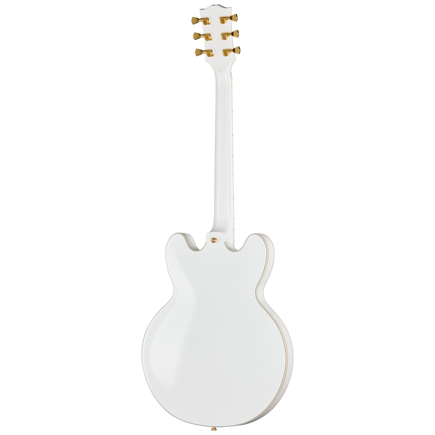 Epiphone IGC Alex Lifeson 1976 ES-355 Reissue, Alpine White Electric Guitar Epiphone