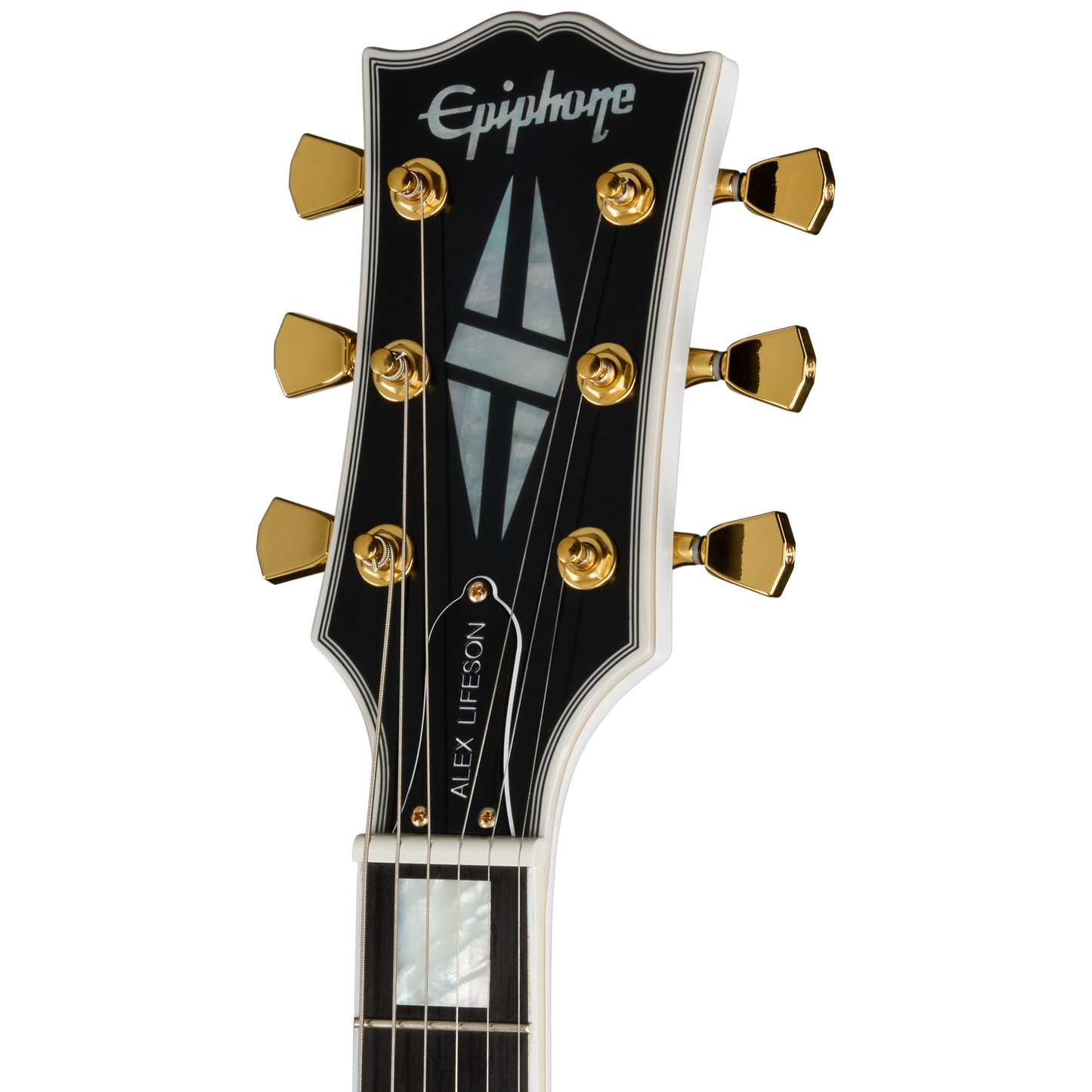 Epiphone IGC Alex Lifeson 1976 ES-355 Reissue, Alpine White Electric Guitar Epiphone