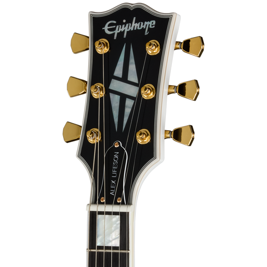 Epiphone IGC Alex Lifeson 1976 ES-355 Reissue, Alpine White Electric Guitar Epiphone