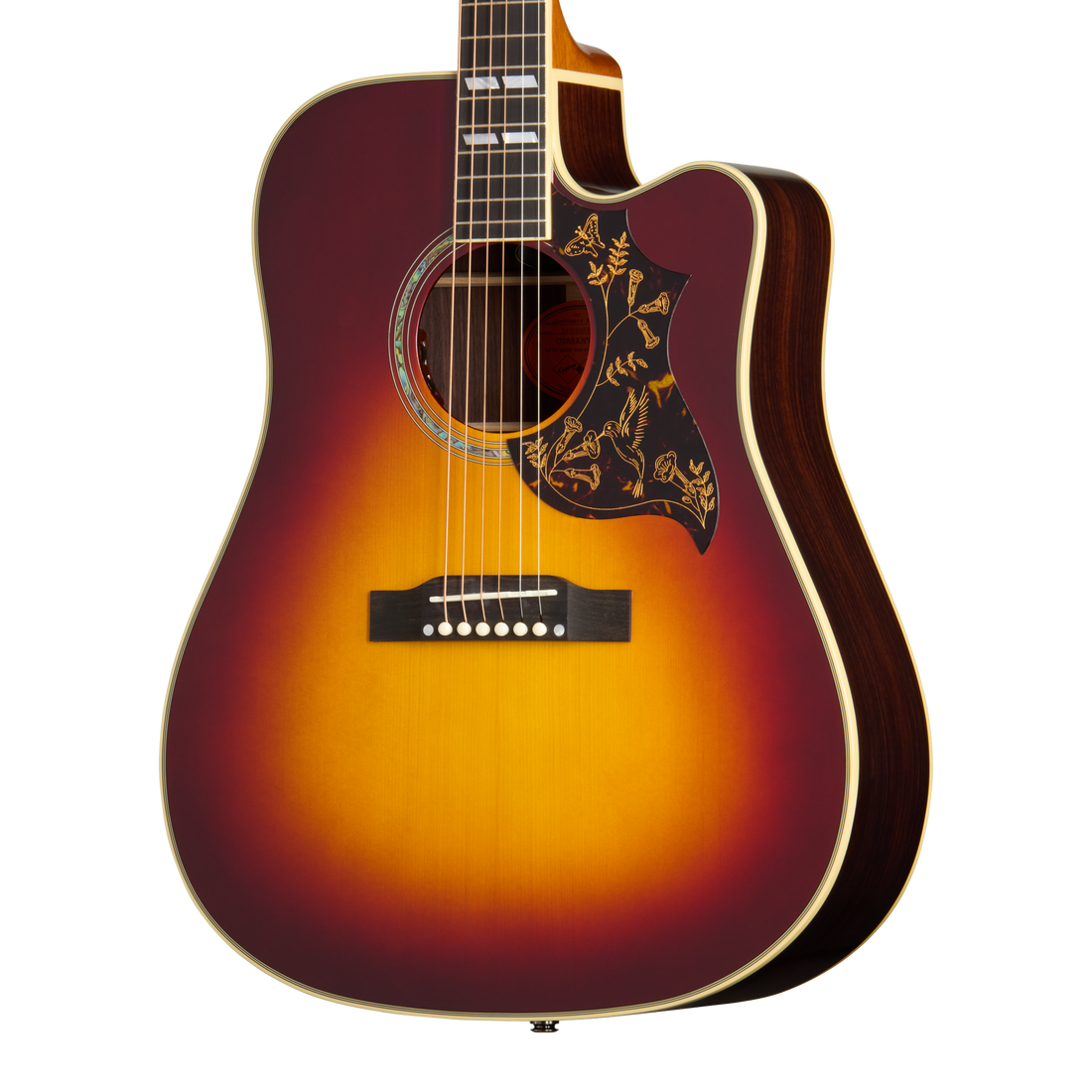 Epiphone IGC Hummingbird Deluxe EC, Autumn Burst Acoustic Guitar Epiphone