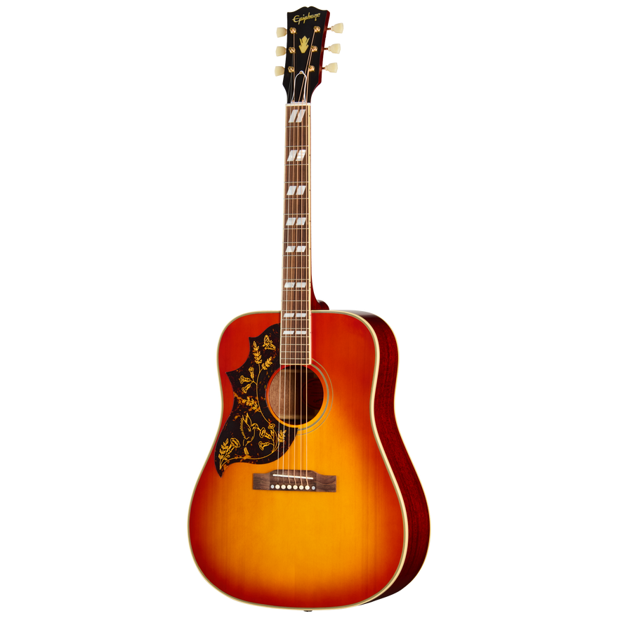 Epiphone IGC 1960 Hummingbird Reissue, Left-Handed, Heritage Cherry Sunburst Acoustic Guitar Epiphone